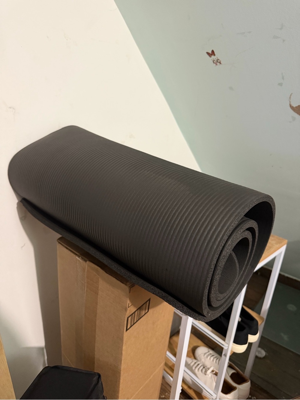 Black Foam Exercise/Yoga Mat – Unbranded